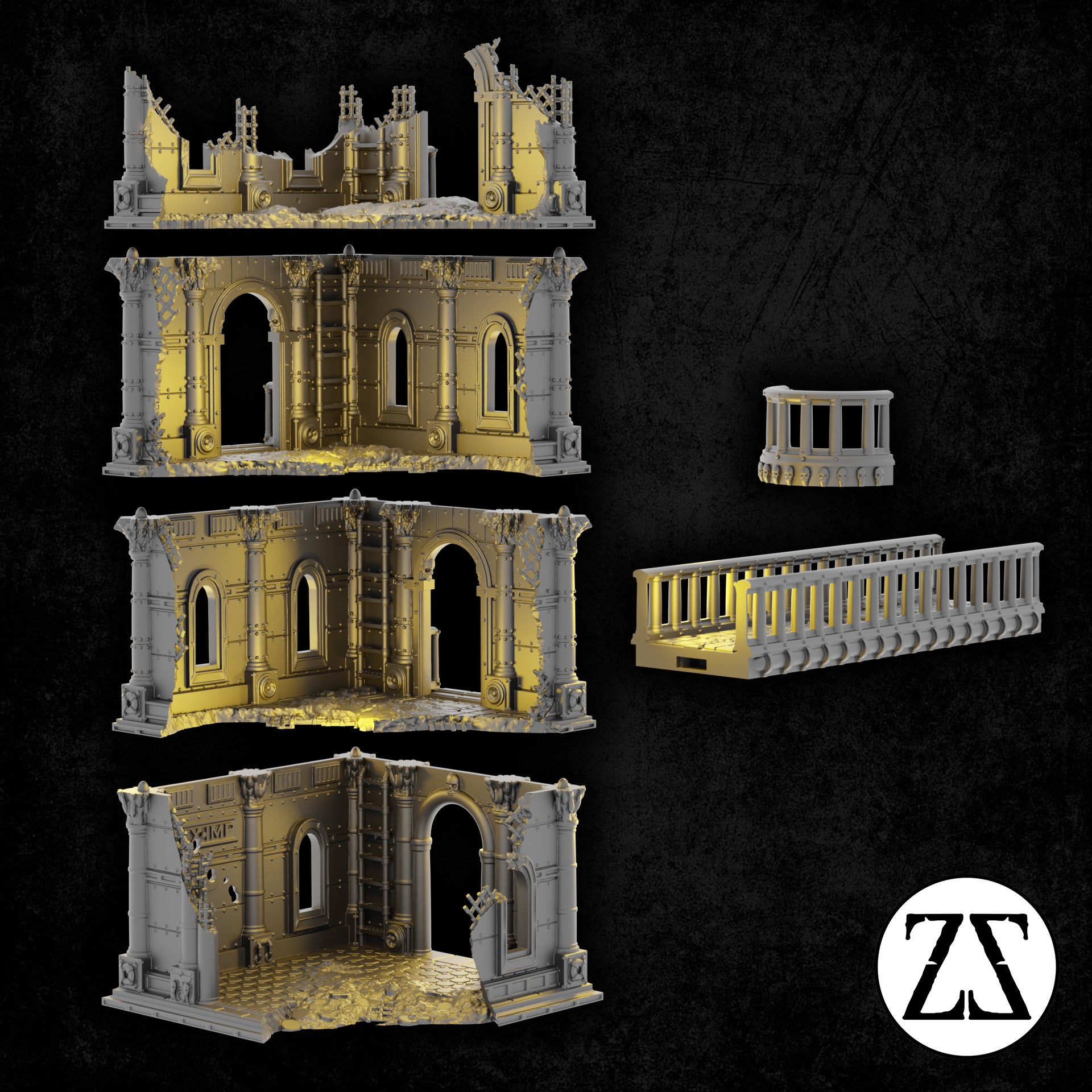 FREE STL Civis Tower Ruins ~ Zorpsector Rome